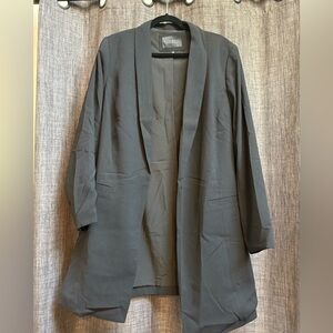 Black plus size blazer